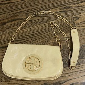 Tory Burch Amanda Reva Leather Purse Crossbody Clutch